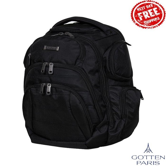Pack-Of-All-Trades 17" Computer Business Backpack Black Wo - Picture 11 of 15